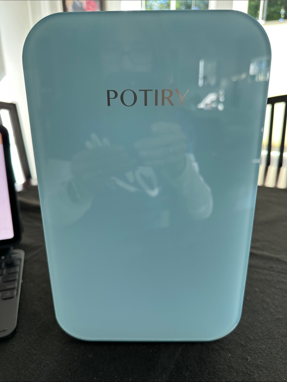 Blue Mini Fridge for Beauty & Bath Essentials